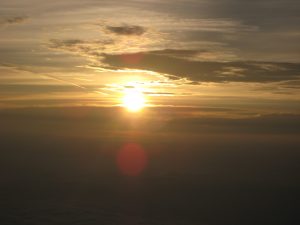 御来光、新しい一日の始まりです。