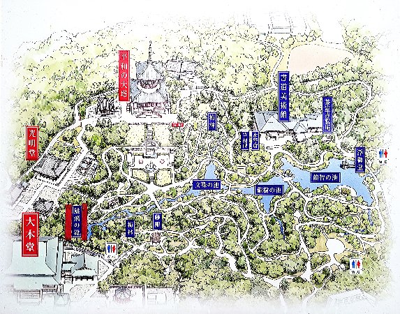 成田山公園案内図